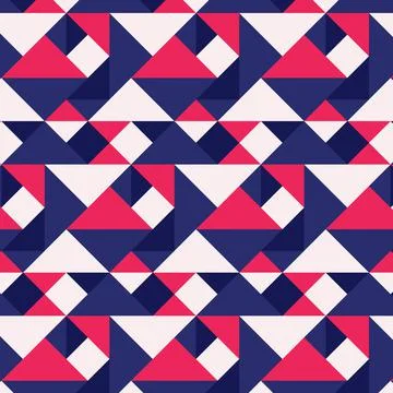 Geometry minimalistic seamless pattern with simple shape and figure. Stock Illustration