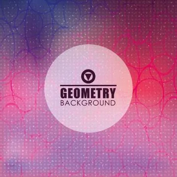 Geometry multicolored background, vector design Stock Illustration