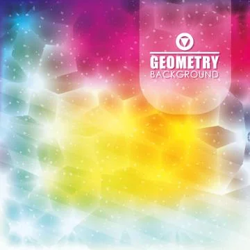Geometry multicolored background, vector design Stock Illustration