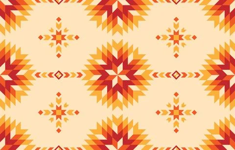 Geometry native ethnic pattern. Indian pattern art concept. Stock Illustration