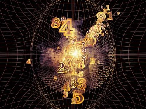 Geometry Numbers Stock Illustration