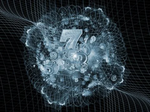 Geometry Numbers 스톡 일러스트