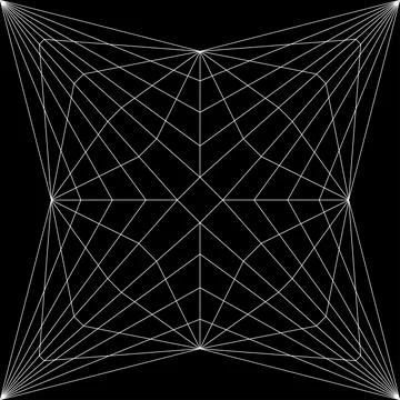 Geometry outline star. Vector background Stock Illustration