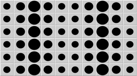 Geometry pattern isolated consisting of circles.Used in many ways such as in Stock Illustration