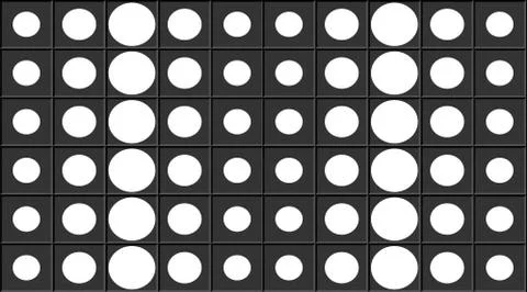 Geometry pattern isolated consisting of circles.Used in many ways such as in Stock Illustration