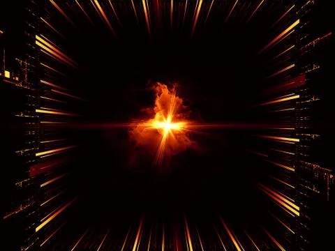 Geometry of power source Stock Illustration