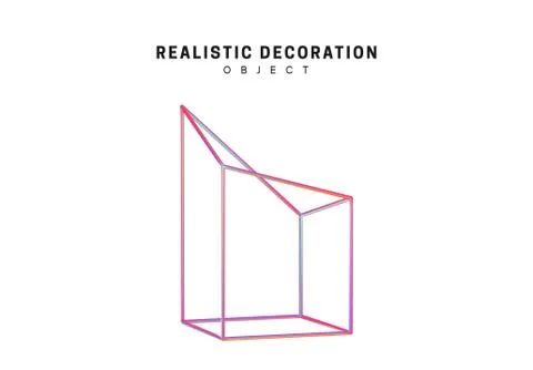 Geometry Realistic shape 3d objects with gradient holographic color of hologr 스톡 일러스트