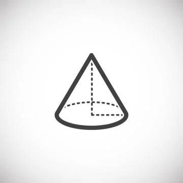 Geometry related icon on background for graphic and web design. Creative Stock Illustration