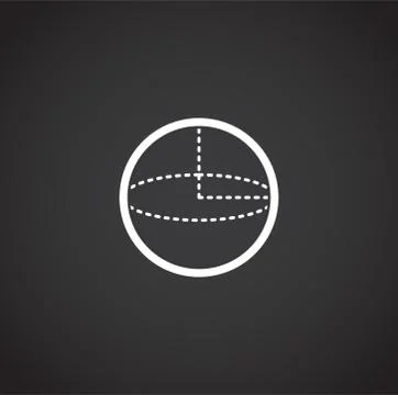 Geometry related icon on background for graphic and web design. Creative Stock Illustration