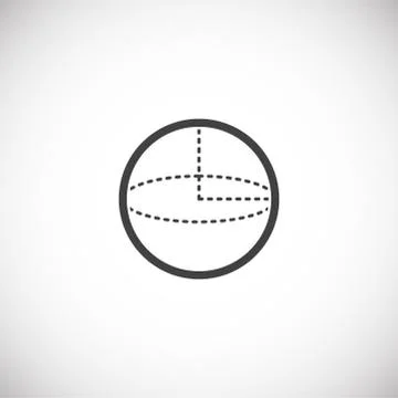 Geometry related icon on background for graphic and web design. Creative Stock Illustration