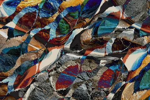 Geometry repeat pattern with texture background,colorful pattern work Illustrazione stock