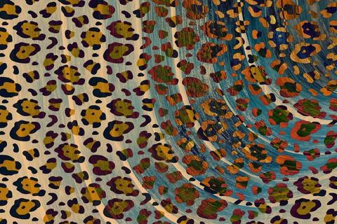 Geometry repeat pattern with texture background,colorful pattern work Stock Illustration