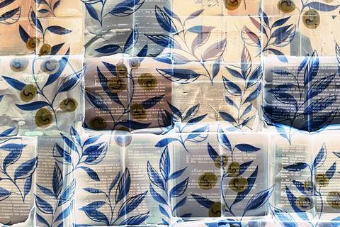 Geometry repeat pattern with texture background,colorful pattern work Stock Illustration