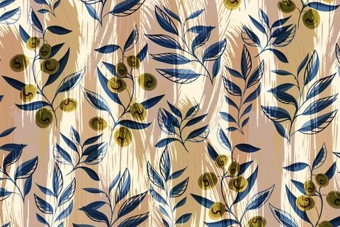 Geometry repeat pattern with texture background,colorful pattern work Stock Illustration