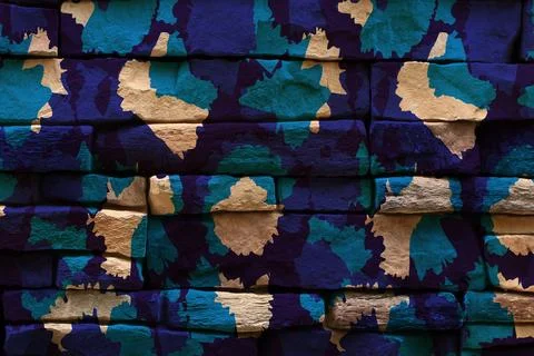 Geometry repeat pattern with texture background,colorful pattern work Illustrazione stock