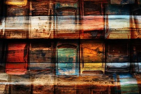 Geometry repeat pattern with texture background,colorful pattern work Stock Illustration