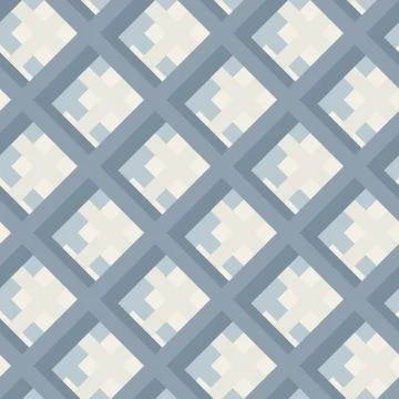 Geometry rhombus vector seamless pattern Stock Illustration