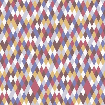 Geometry rhombus vector seamless pattern Stock Illustration