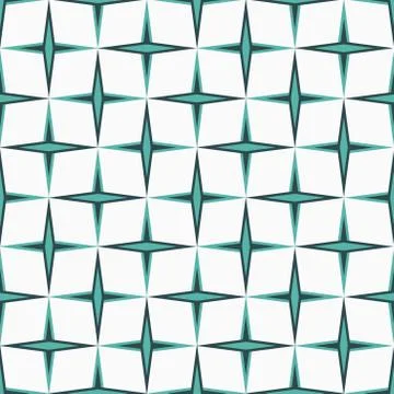 Geometry rhombus vector seamless pattern Stock Illustration