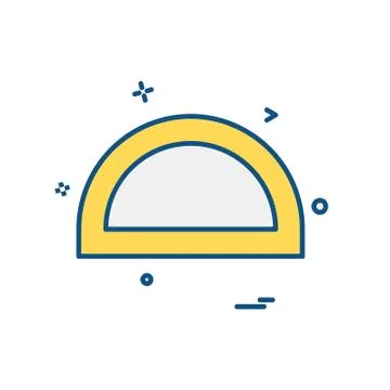 Geometry scale icon design vector Stock Illustration