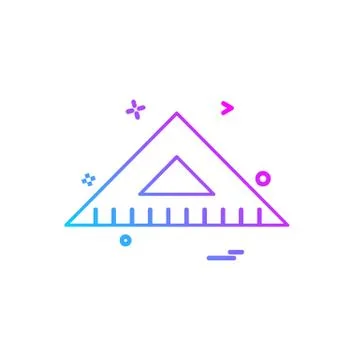 Geometry scale icon design vector Stock Illustration