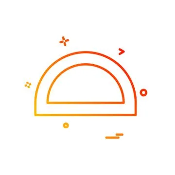 Geometry scale icon design vector Stock Illustration