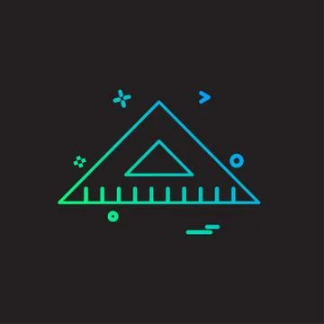 Geometry scale icon design vector Stock Illustration