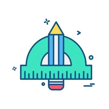 Geometry scale icon design vector Stock Illustration