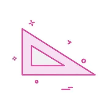 Geometry scale icon design vector Stock Illustration
