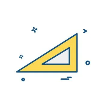 Geometry scale icon design vector Stock Illustration