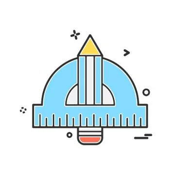 Geometry scale icon design vector Stock Illustration