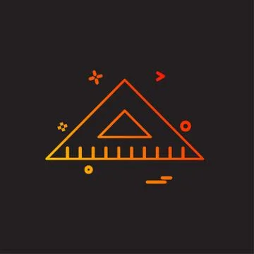 Geometry scale icon design vector Stock Illustration