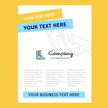 Geometry scale Title Page Design for Company profile ,annual report, presenta Stock Illustration