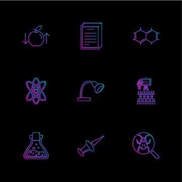 Geometry , science , education , studies , eps icons set vector Stock Illustration