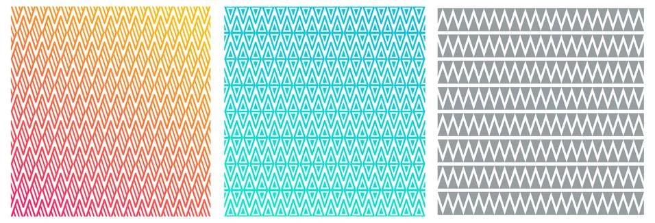 Geometry seamless grid pattern on white background. Simple geometric motive for Stock Illustration