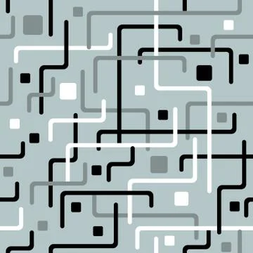 Geometry seamlessly background with lines and rectangles Stock Illustration