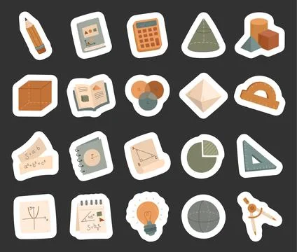 Geometry set in scandinavian style Stock Illustration