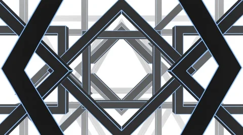 Geometry Shapes Tunnel Loop Stock-Footage 62960681