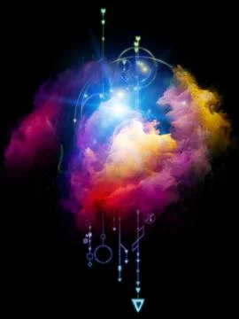 Geometry of Space. Stock-Illustration