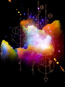 Geometry of Space. Stock-Illustration