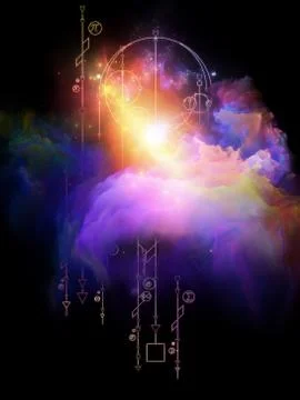 Geometry of Space. Stock-Illustration
