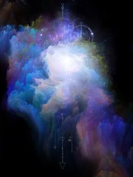 Geometry of Space. Stock-Illustration