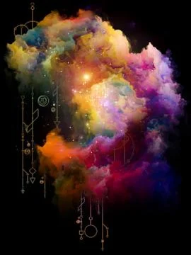 Geometry of Space. Stock-Illustration