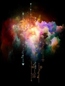 Geometry of Space. Stock-Illustration