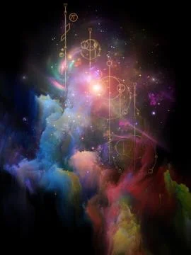 Geometry of Space. Stock-Illustration