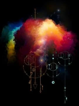 Geometry of Space. Stock-Illustration