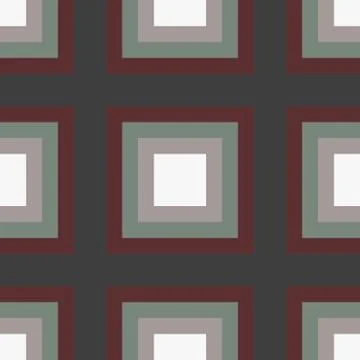 Geometry square vector seamless pattern Illustrazione stock