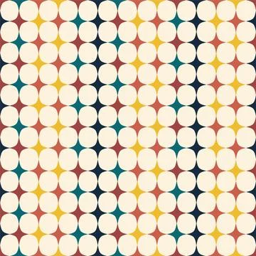 Geometry stars minimalistic design pattern. Vector seamless pattern with co.. Illustrazione stock