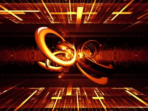 Geometry of Technology Stock Illustration