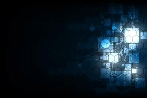 Geometry in the from of technology. Stockillustratie